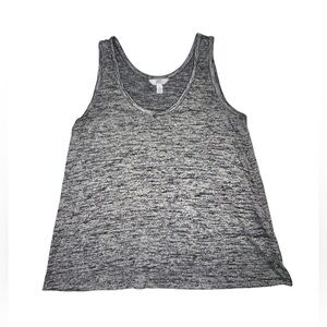 Time and Tru Black Heather Tank Top Women’s Size Medium 8/10